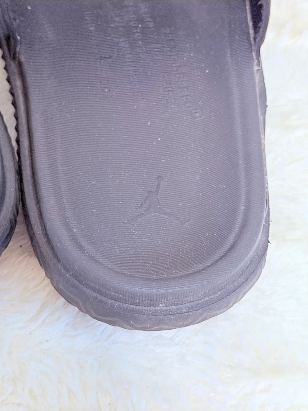 Jordan Black Slide Sandals with Gold Jumpman